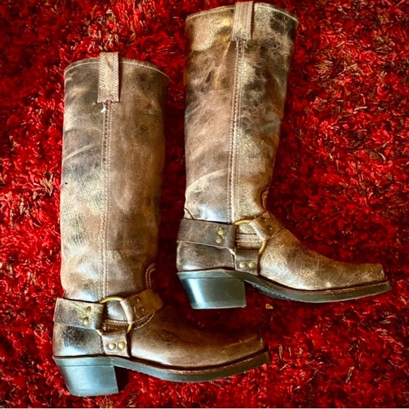 Frye Shoes - FRYE HARNESS 15R🌹ALL LEATHER BOOTS PRISTINE & NWOB🔥A GORGEOUS & RARE COLOR!🔥7